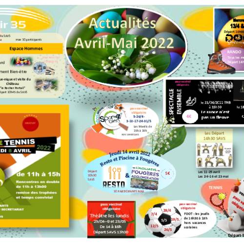 Programme Avril - Mai 2022 - SAVS