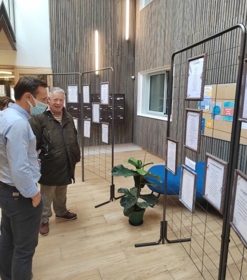 Exposition de poèmes par Daniel