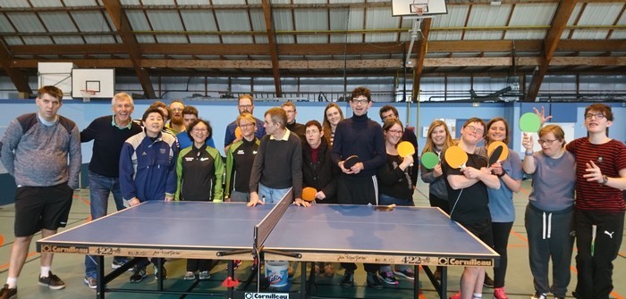 Stage de ping pong à Dinard en compagnie de la championne olympique Thu Kamkasomphou